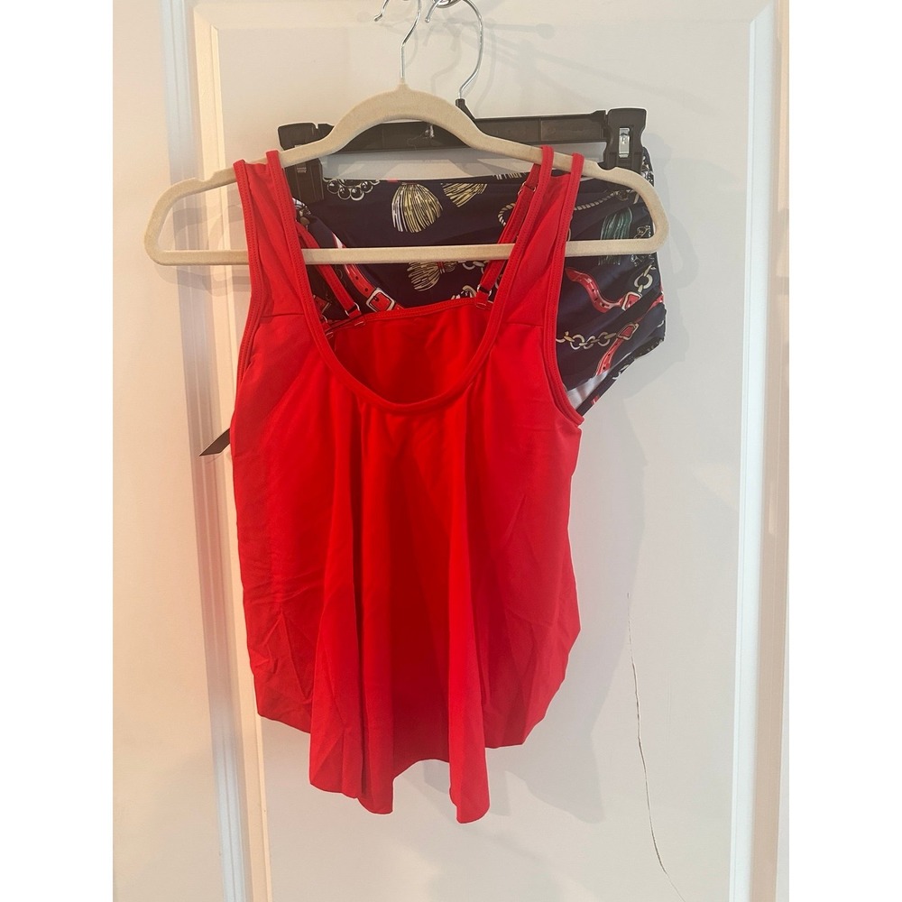 NEW 2 Piece Swimsuit Red Size S